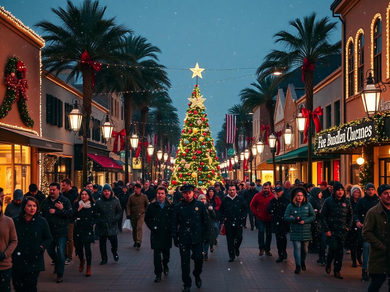 Christmas on Grand Escondido tree lighting and holiday lights