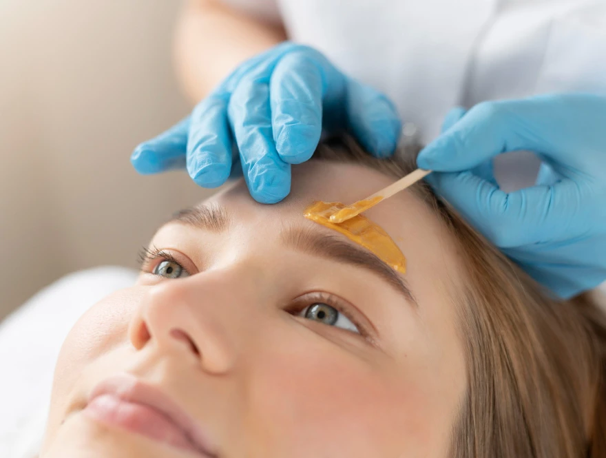 Experience expert waxing services at Queen Threading. Our skilled technicians use high-quality wax for a smooth, long-lasting finish, leaving your skin refreshed and silky.a